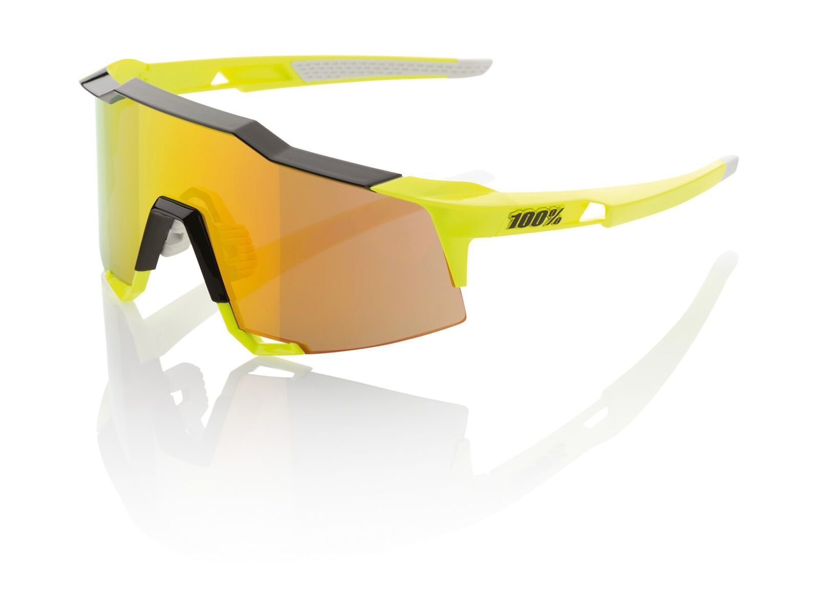 100% Speedcraft, neon yellow/Lens: mirror - Bild 1