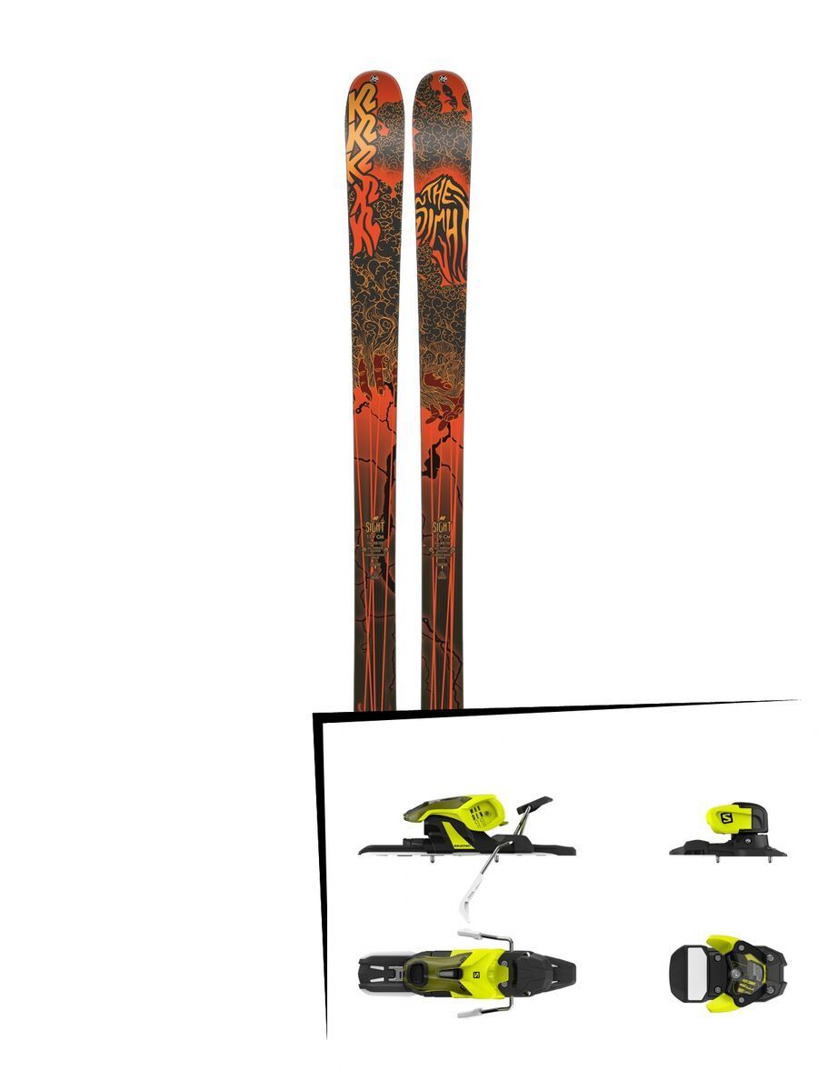 Set: K2 SKI Sight 2019 + Salomon Warden 11 yellow/black - Bild 1