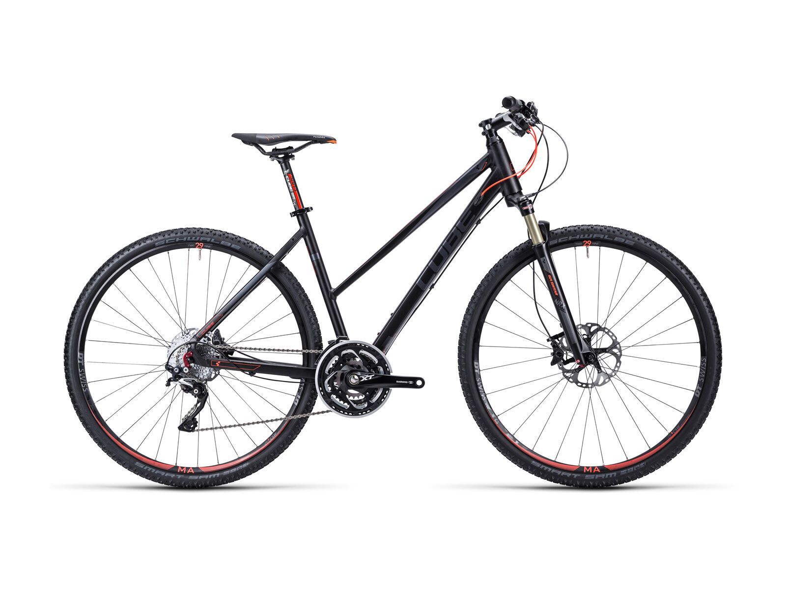 Cube Tonopah SL Trapeze, black anodized flashred - Bild 1