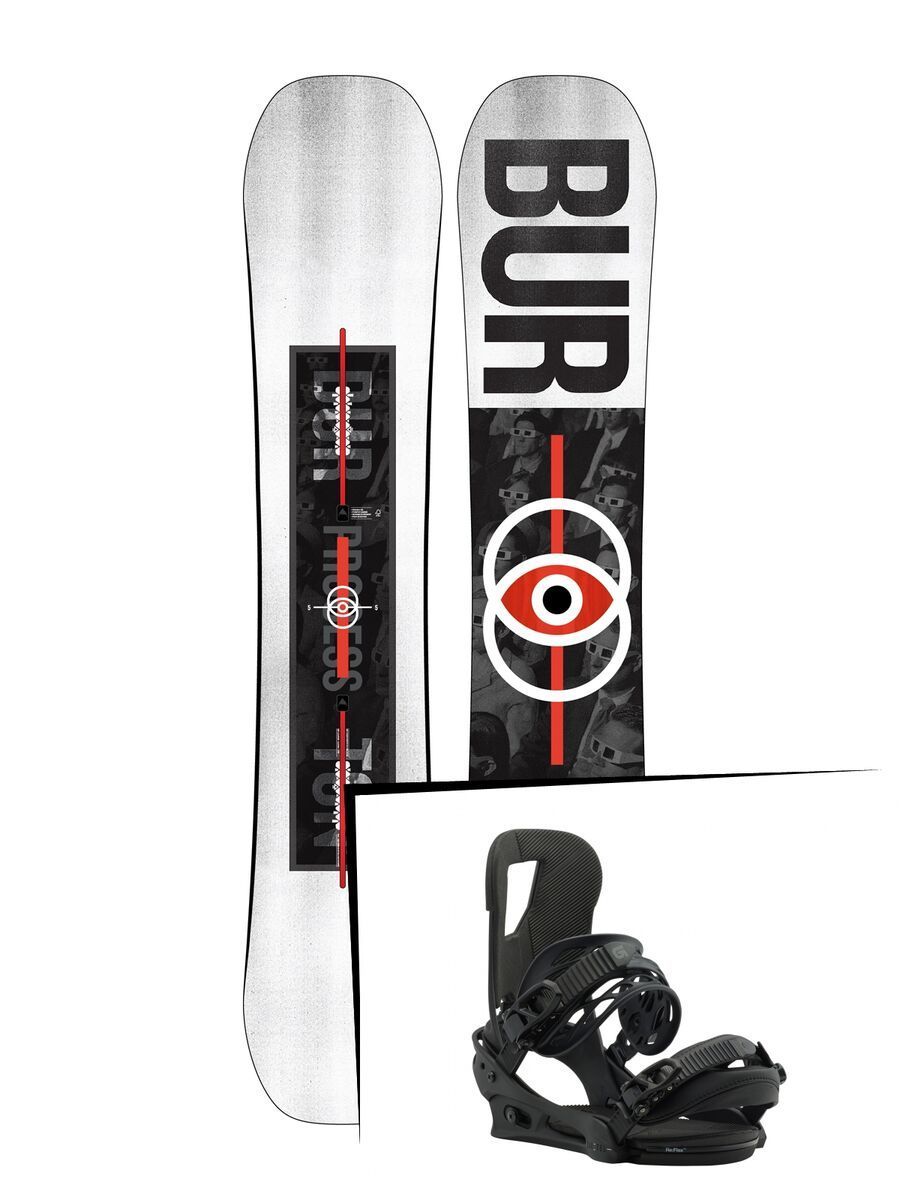 Set: Burton Process 2019 + Burton Cartel black matte - Bild 1