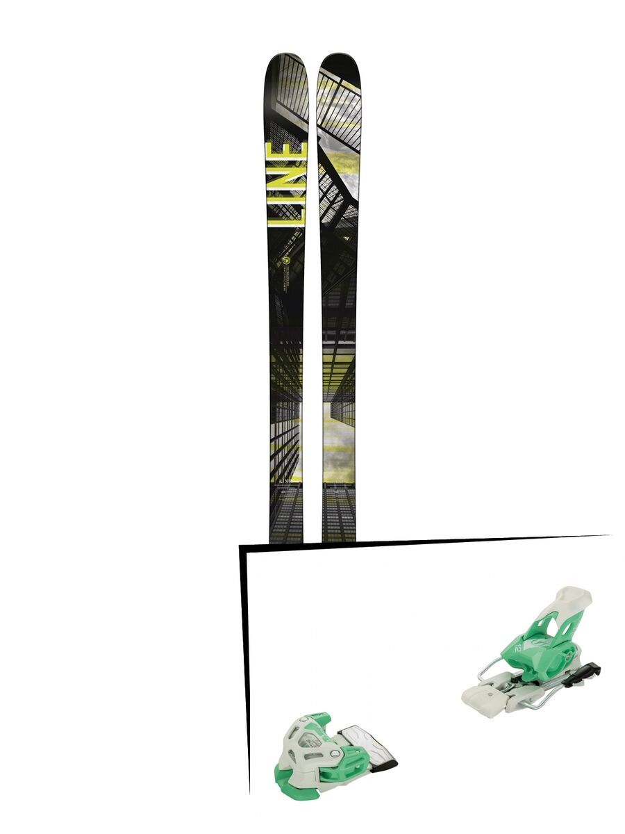 Set: Line Tom Wallisch Pro 2018 + Tyrolia Attack 12 solid white mint - Bild 1