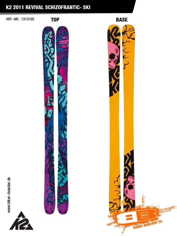 K2 SKI Set: Revival SchizoFrantic 2011 + Marker Griffon SchizoFrantic - Bild 2