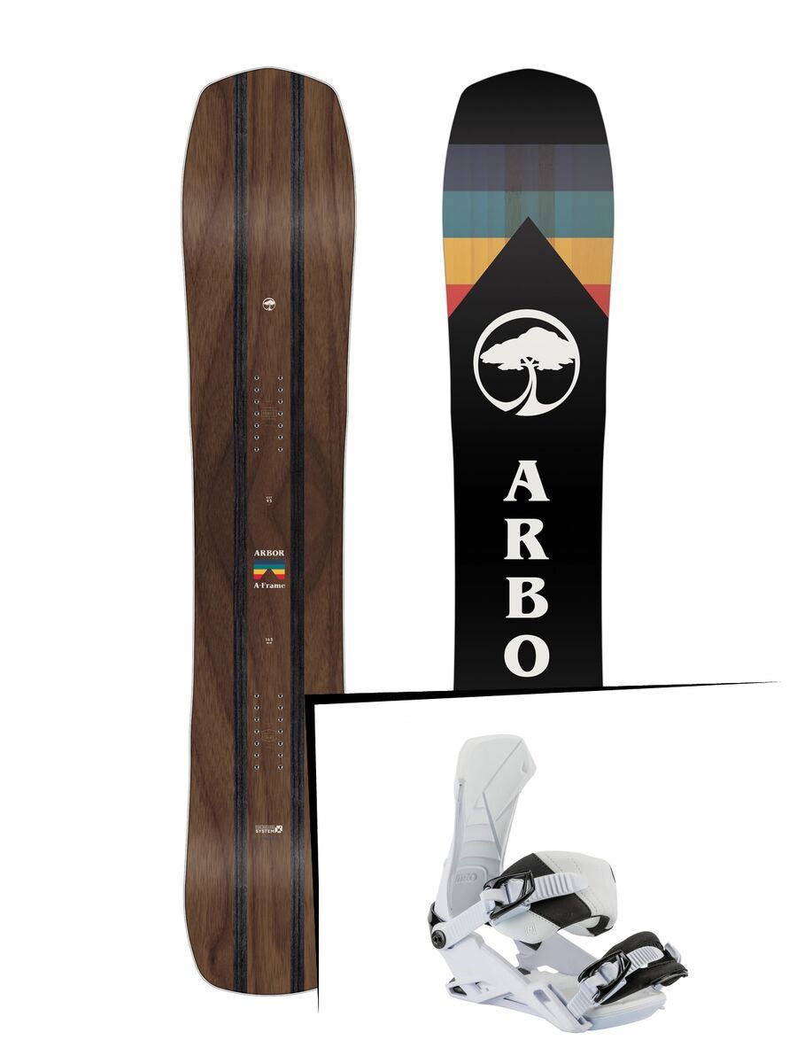 Set: Arbor A-Frame 2019 + Nitro Team white - Bild 1