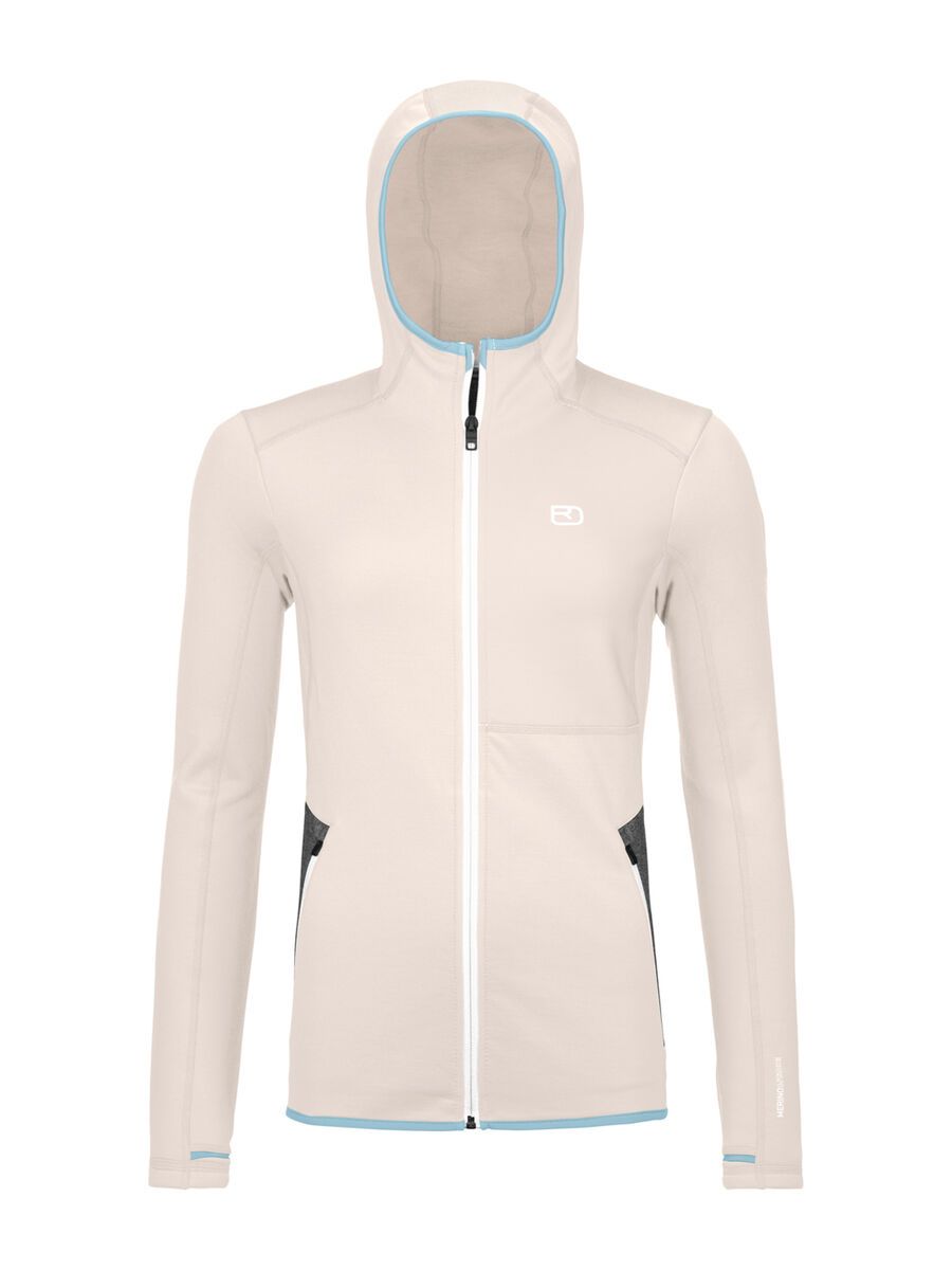 Ortovox Merino Fleece Hoody W, white chalk - Bild 1
