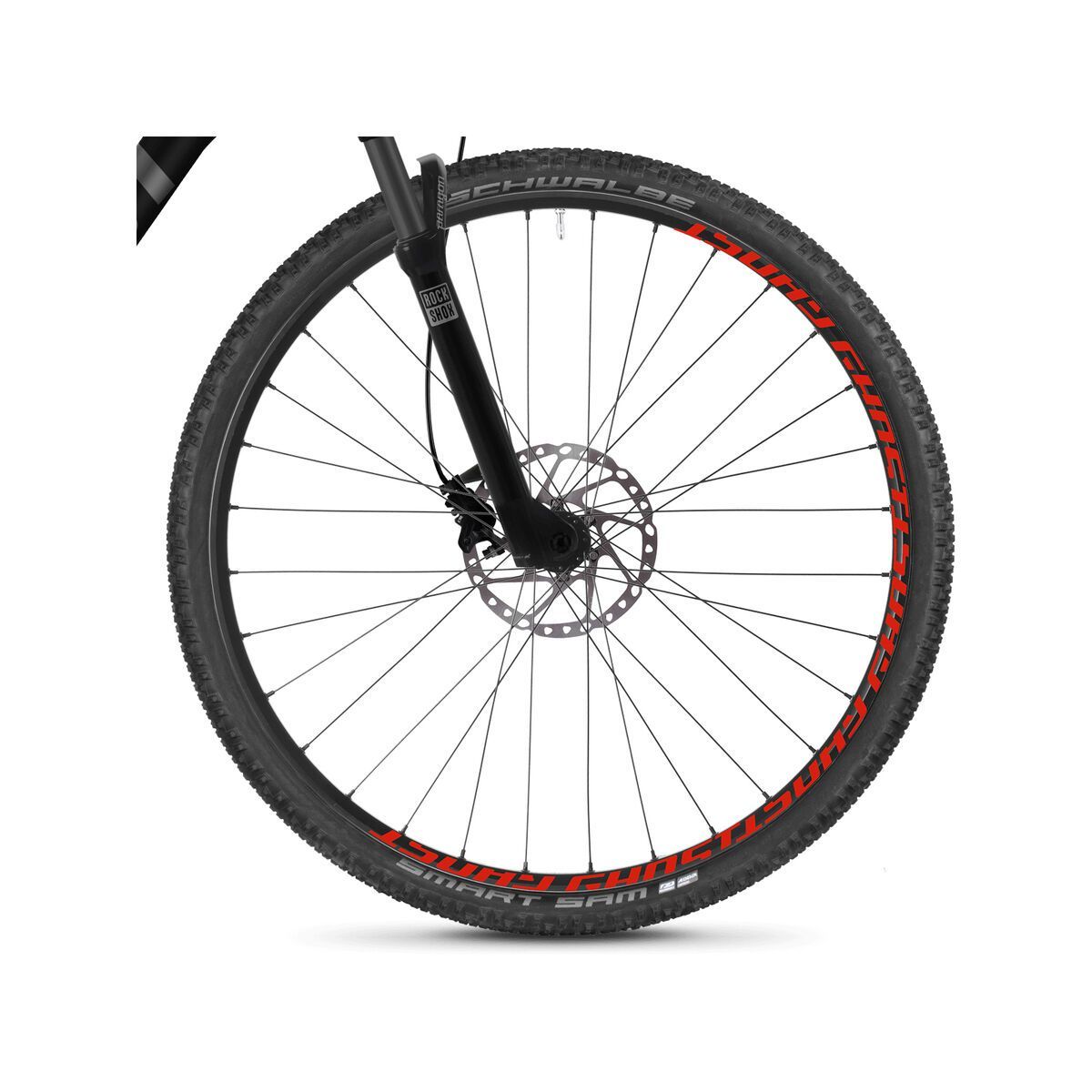 Ghost Square Cross 7.8 AL, night black/titanium gray/neon red - Bild 2