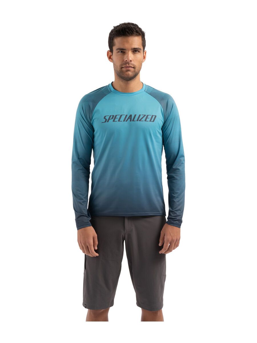 Specialized Enduro Air Longsleeve Jersey, aqua/cast blue refraction - Bild 3