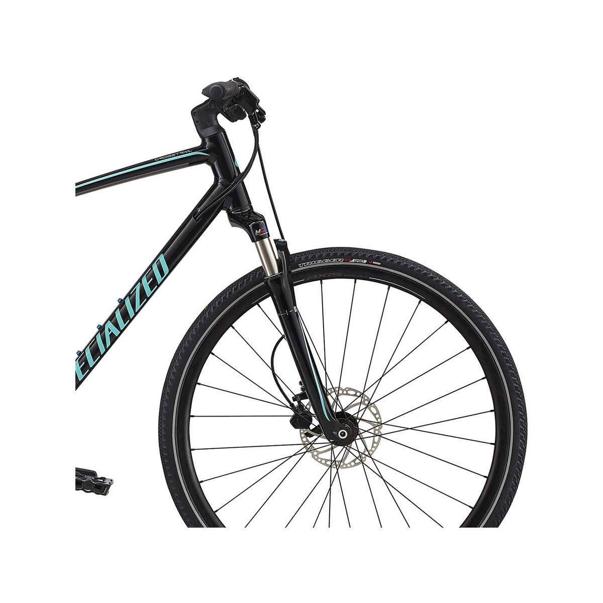 Specialized Crosstrail Elite, gloss tarmac satin black/charcoal/light turquoise reflective - Bild 5