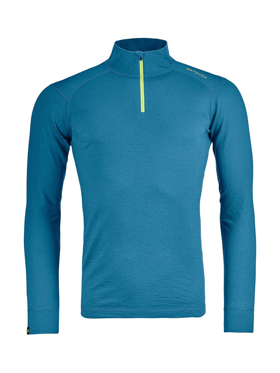 Ortovox 145 Merino Ultra Zip Neck M, blue sea - Bild 1
