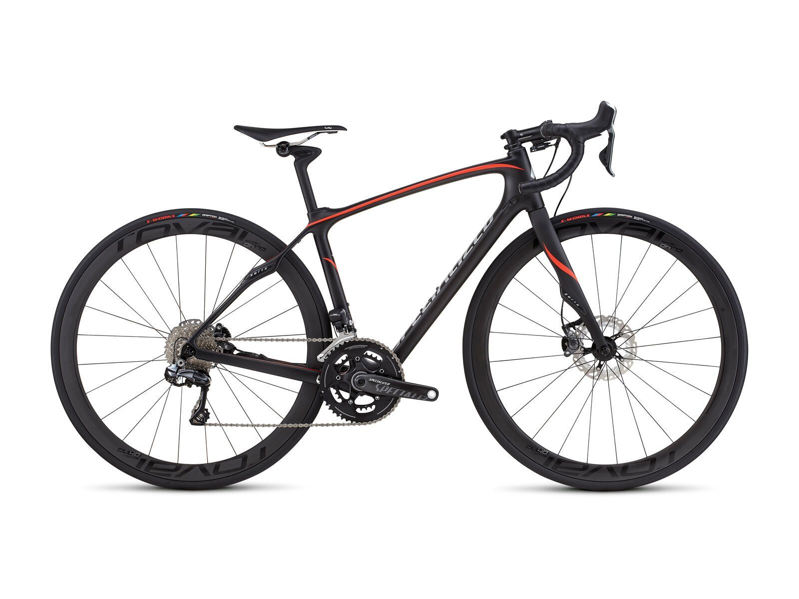 Specialized Ruby Pro Disc Ultegra Di2, satin tarmac black/nordic red/silver - Bild 1