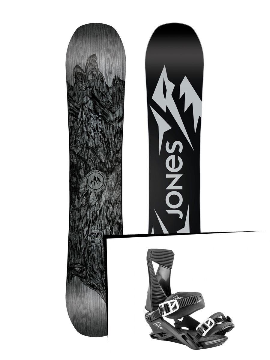 Set: Jones Ultra Mountain Twin 2019 + Nitro Zero dark night - Bild 1