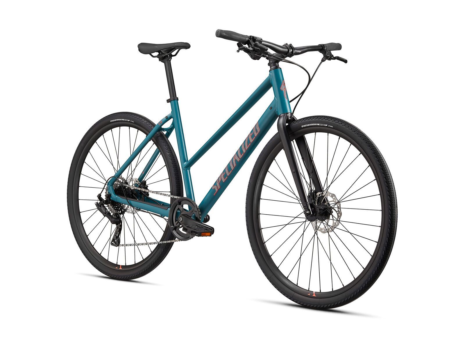 Specialized Sirrus X 2.0 Step-Through, dusty turquoise/rocket red/black reflective - Bild 2