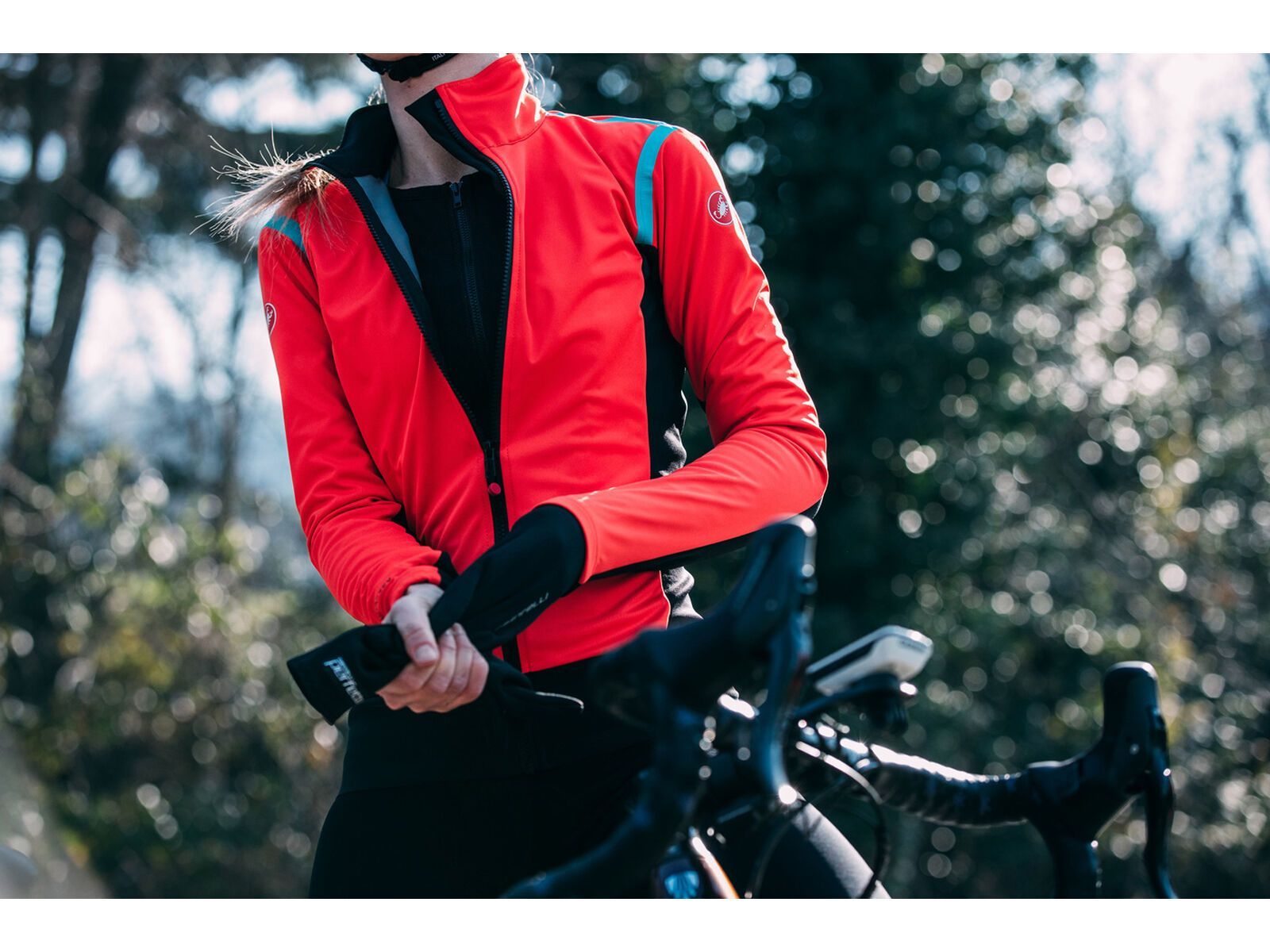 Castelli Alpha RoS 2 W Light Jacket, fiery red/black-celeste - Bild 16