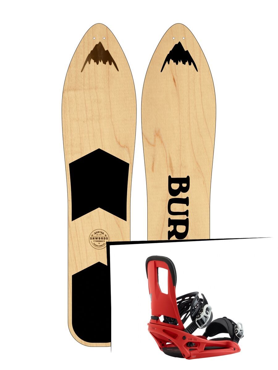 Set: Burton The Throwback 2019 + Burton Cartel EST red - Bild 1