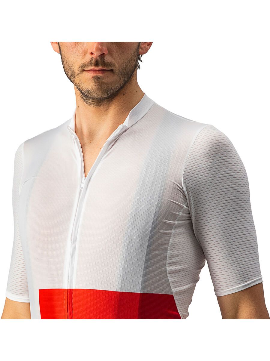 Castelli Downtown Jersey, white/red - Bild 4
