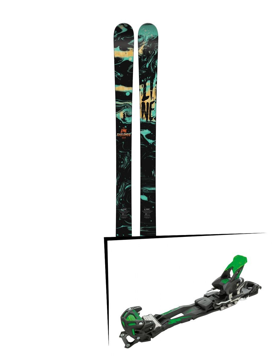 Set: Line Chronic 2018 + Tyrolia Adrenalin 16 solid black flash green - Bild 1