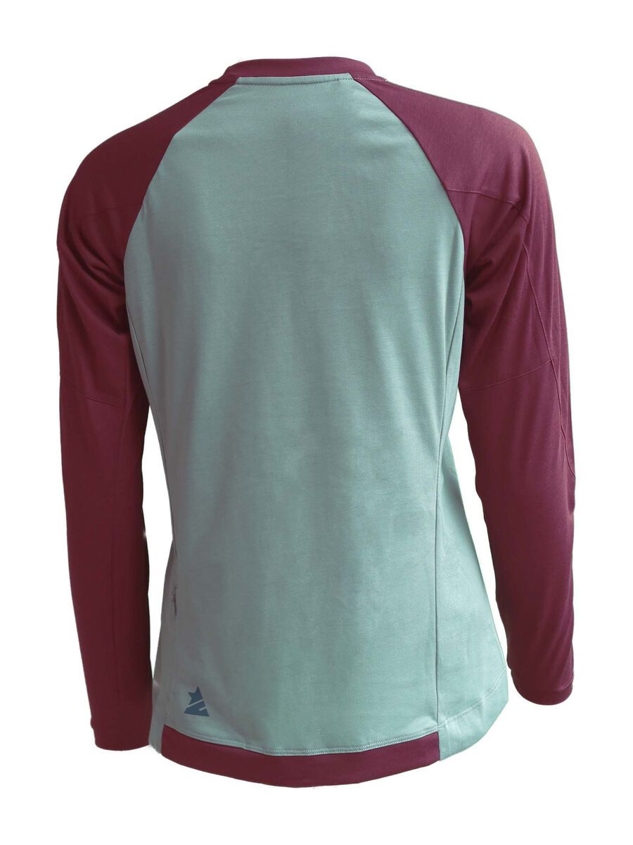 Zimtstern PureFlowz Shirt LS Wmns, granite green/windsor wine - Bild 2