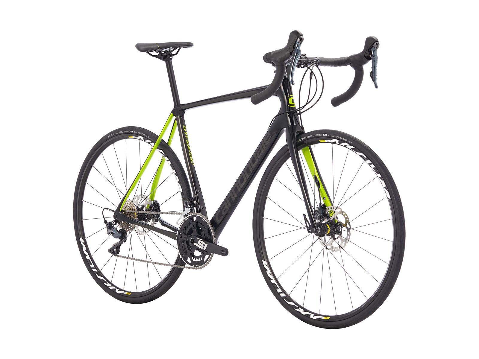 Cannondale Synapse Carbon Disc Ultegra, jet black w/ anthracite and acid green - gloss (AGR) - Bild 2