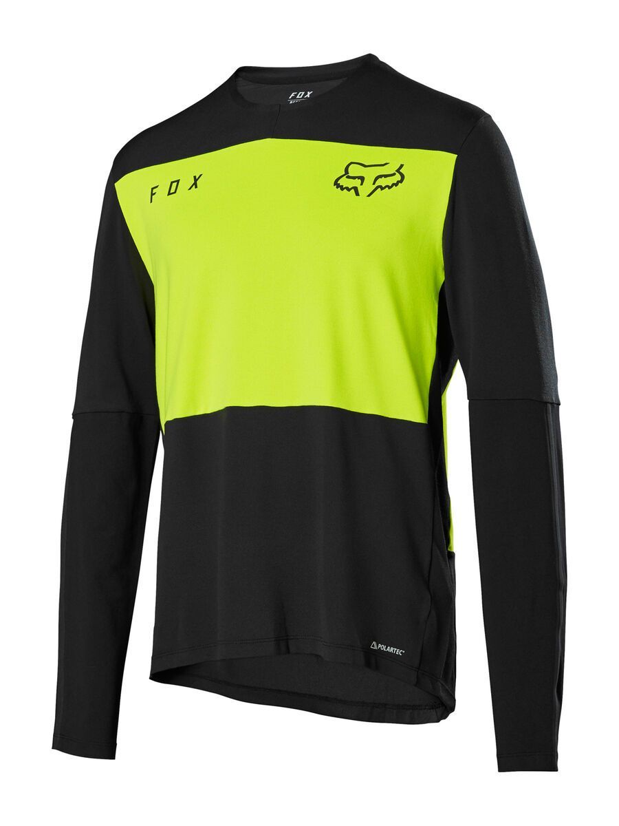 Fox Defend Delta LS Lunar, day glo yellow - Bild 1