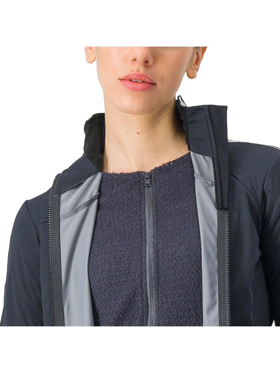 Castelli Alpha Doppio RoS W Jacket, light black/silver reflex-dark - Bild 4