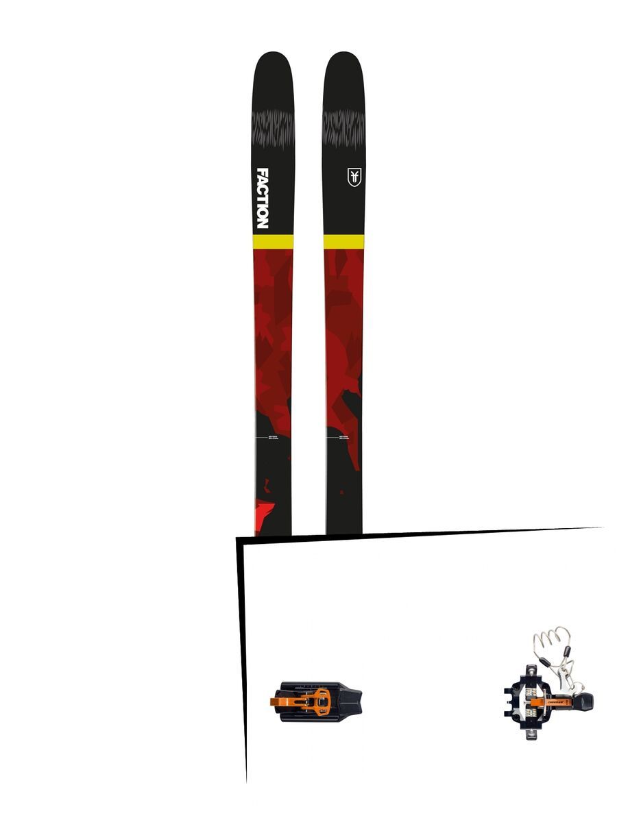 Set: Faction Prodigy 1.0 2018 + Atomic Backland Tour black/orange - Bild 1