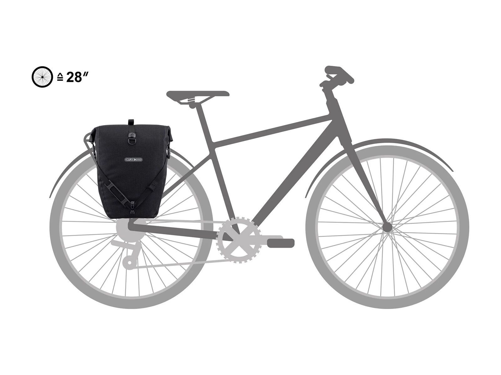 ORTLIEB Back-Roller High-Vis QL3.1, black reflective - Bild 10