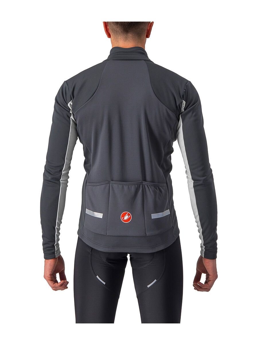 Castelli Mortirolo 6S Jacket, dark gray/silver gray-red reflex - Bild 2