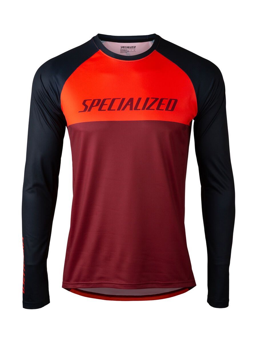 Specialized Demo Pro Longsleeve Jersey, rocket red/crimson block - Bild 2