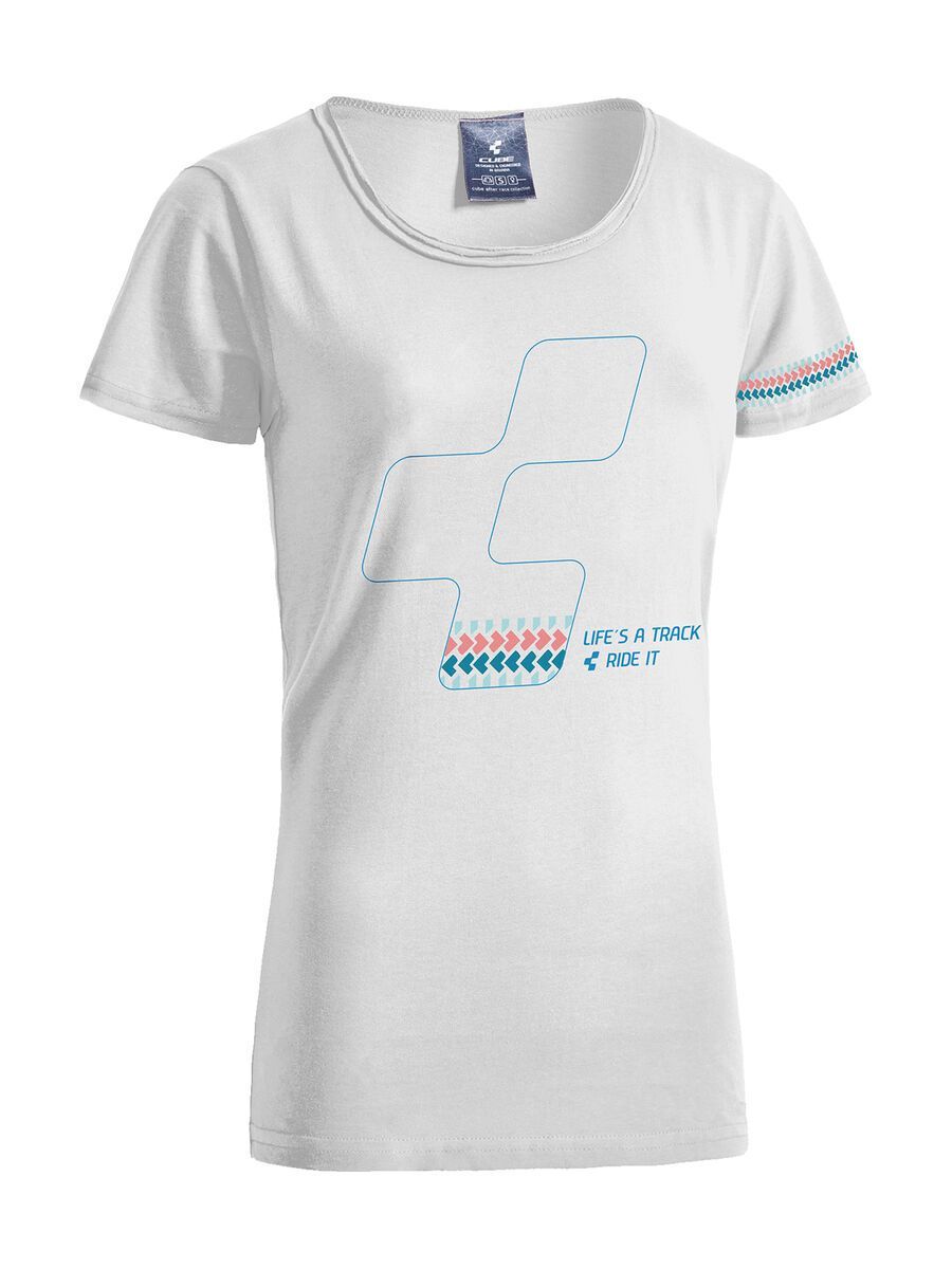 Cube WLS T-Shirt Icon, white´n´blue´n´rose - Bild 1