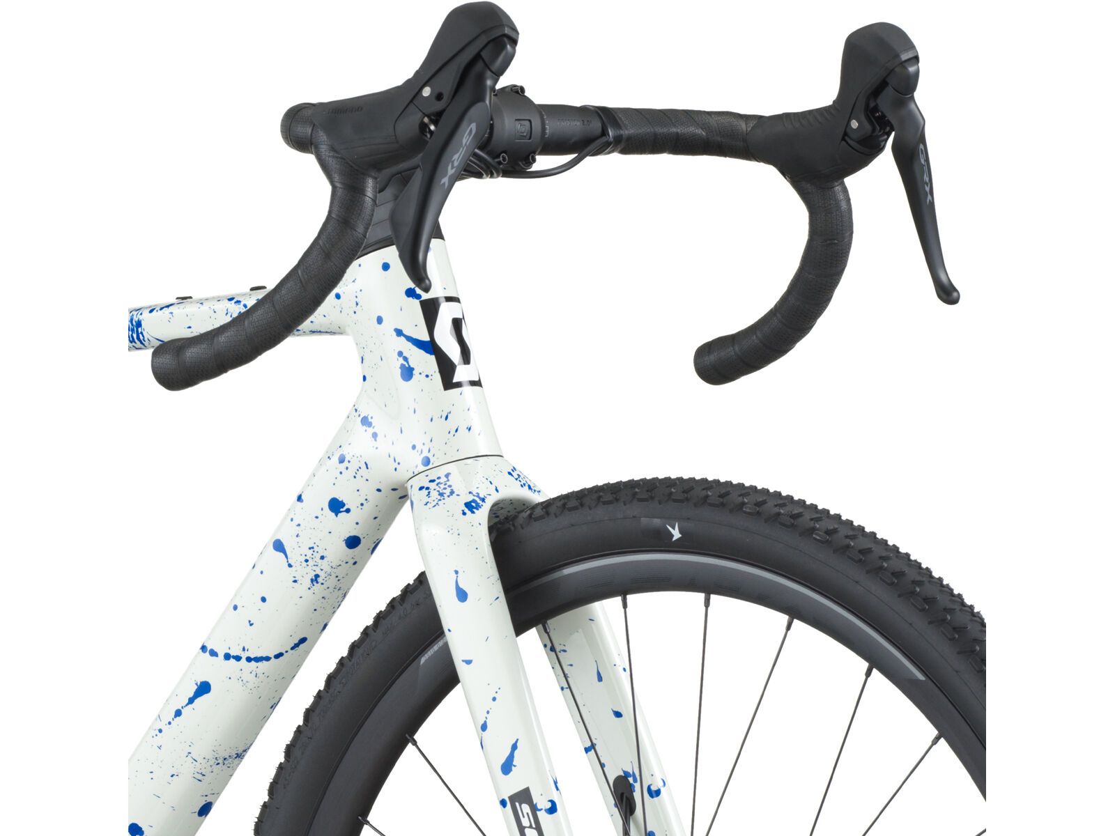 Scott Addict Gravel 30, white/splatter blue - Bild 5