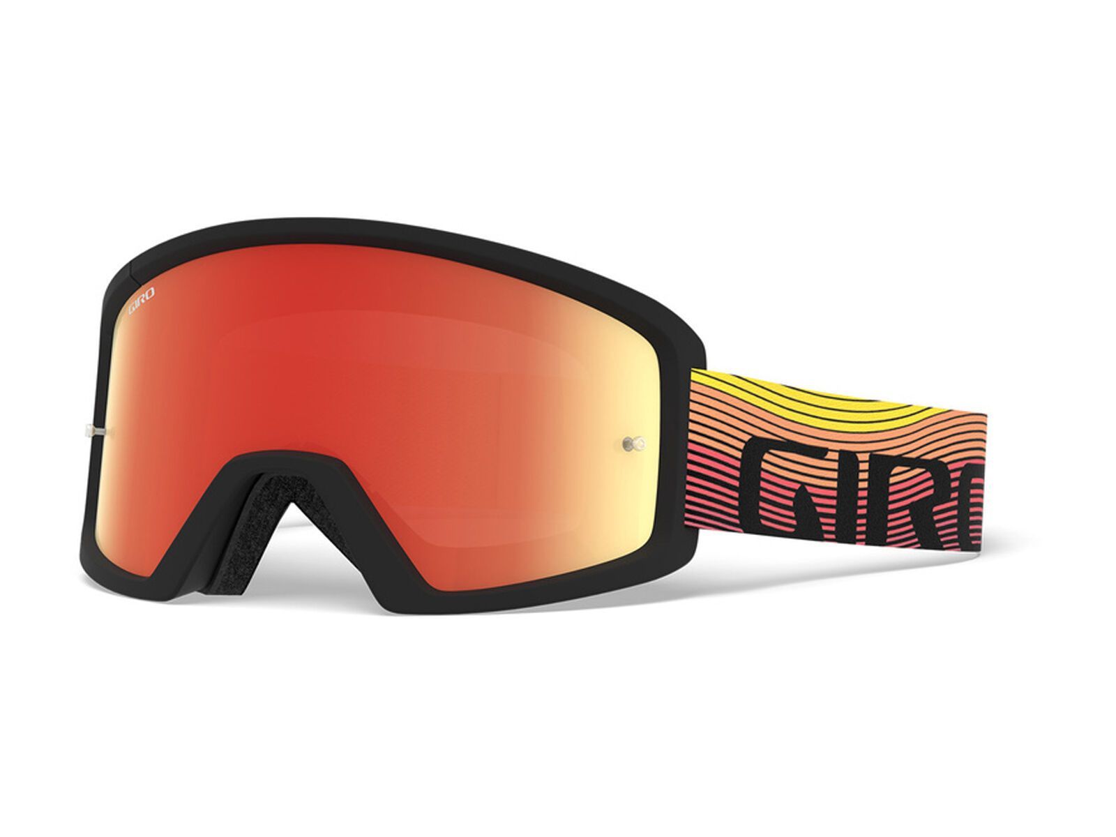 Giro Blok MTB inkl. Wechselscheibe, orange black heatwave/Lens: amber - Bild 1