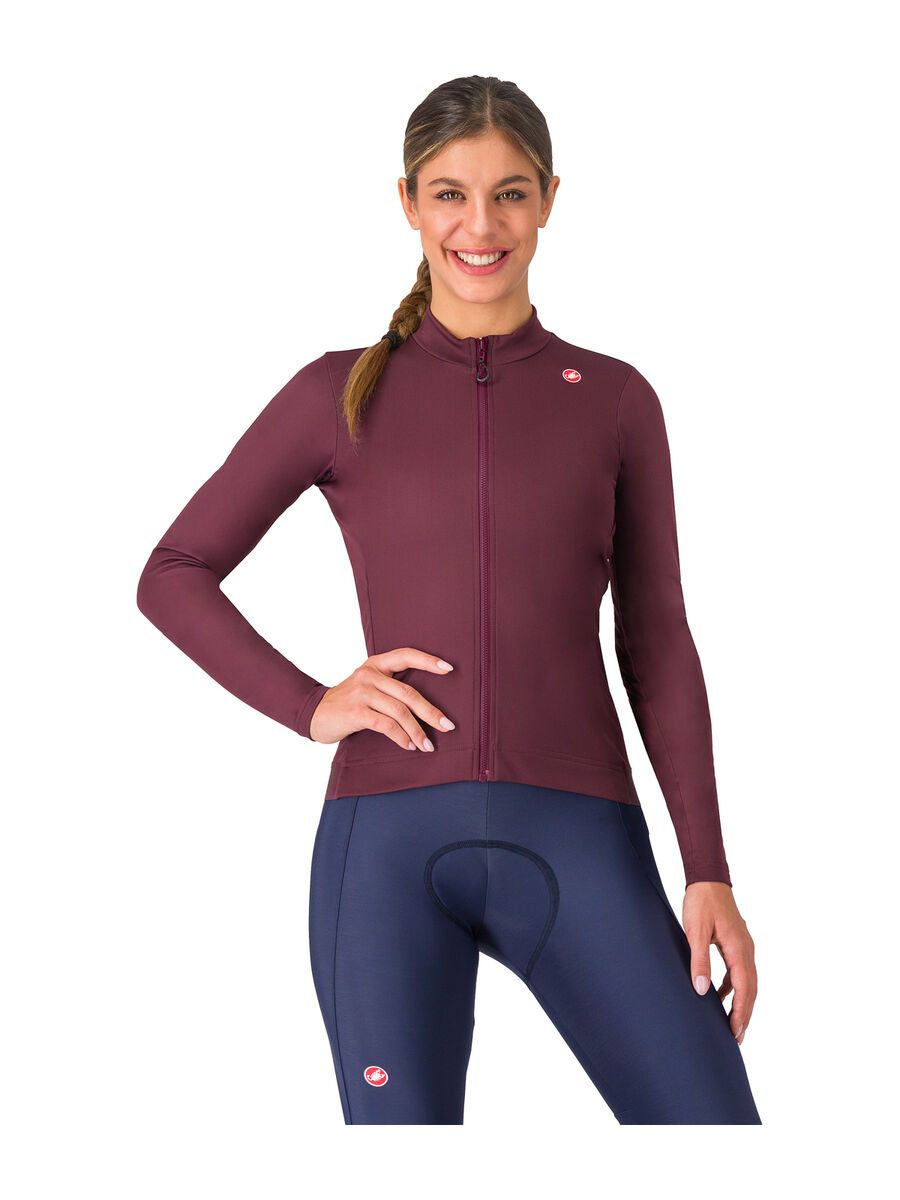 Castelli Espresso Thermal W Jersey, deep bordeaux - Bild 1