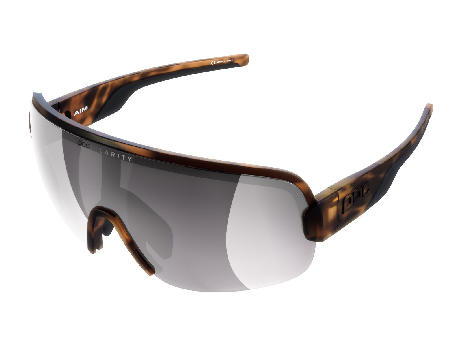 POC Aim Clarity Road Silver, tortoise brown - Bild 1