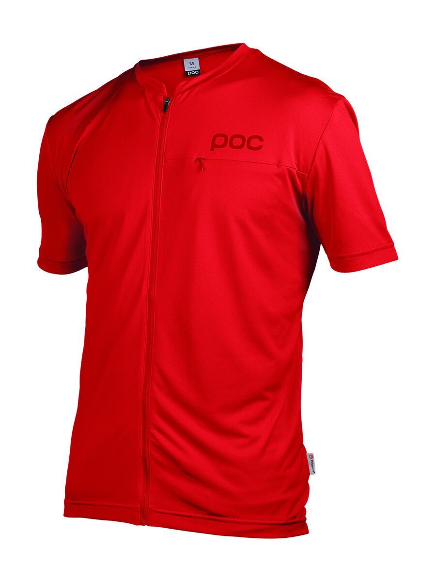 POC Trail Light Zip Tee, pewter red - Bild 1