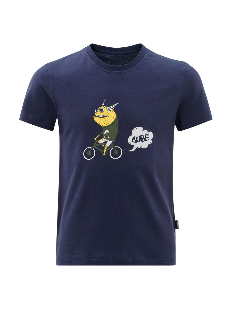 Cube Junior Organic T-Shirt Monster, dark blue - Bild 1