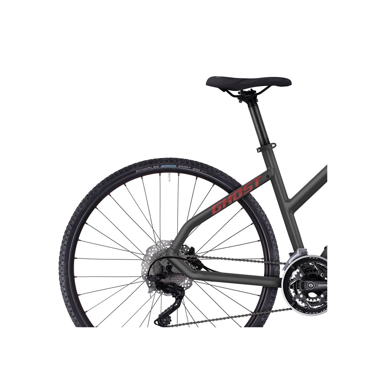 Ghost Square Cross 6 W, urban grey/neon red/night black - Bild 5