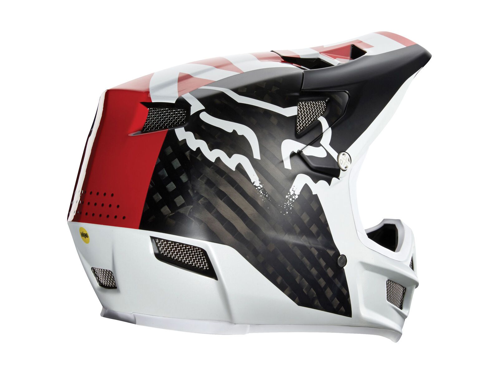 Fox Rampage Pro Carbon Helmet, white - Bild 4