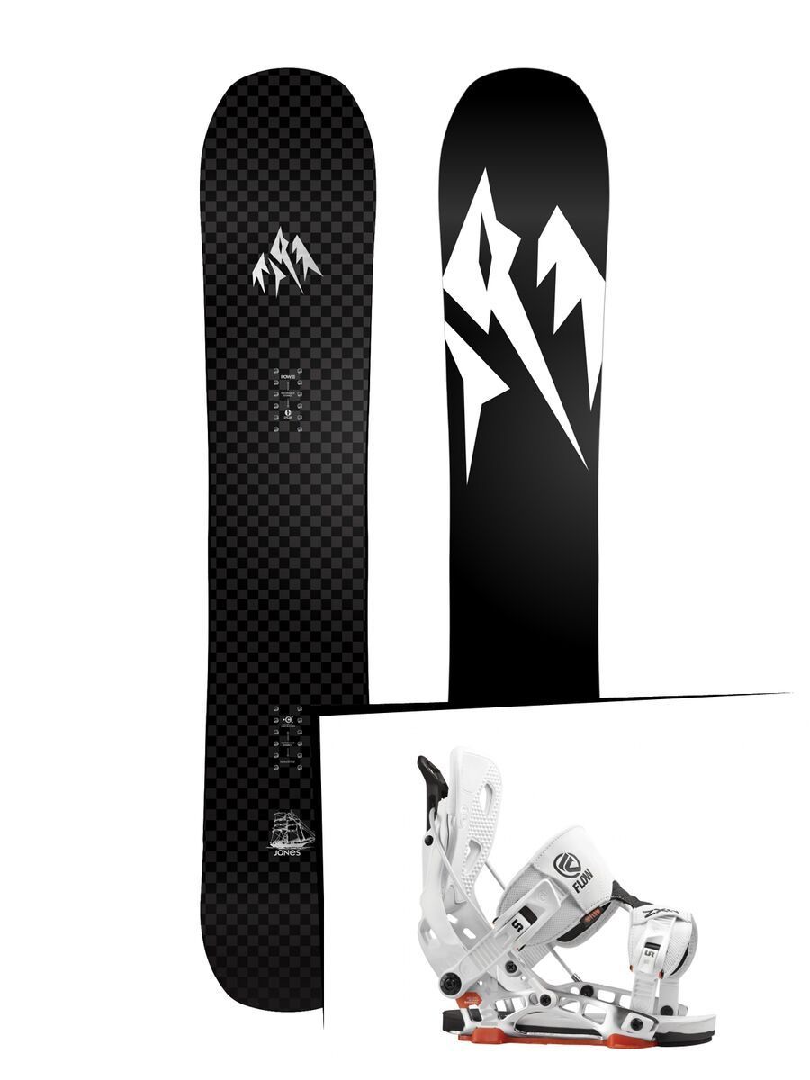 Set: Jones Carbon Flagship 2017 + Flow NX2 (1513121S) - Bild 1