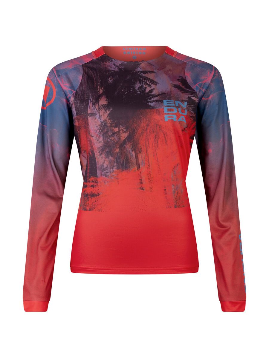 Endura Damen Tropical T-Shirt LTD (Langarm), granatapfel - Bild 1