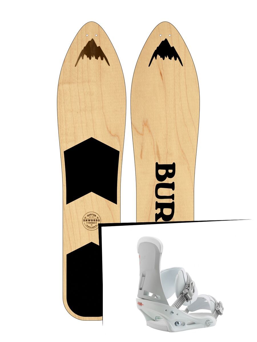 Set: Burton The Throwback 2019 + Burton Custom white - Bild 1