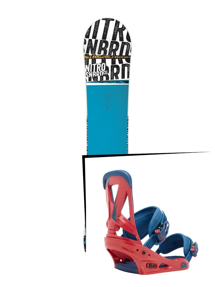 Set: Nitro Prime Stacked 2015 + Burton Custom 2016, Radish - Snowboardset - Bild 1