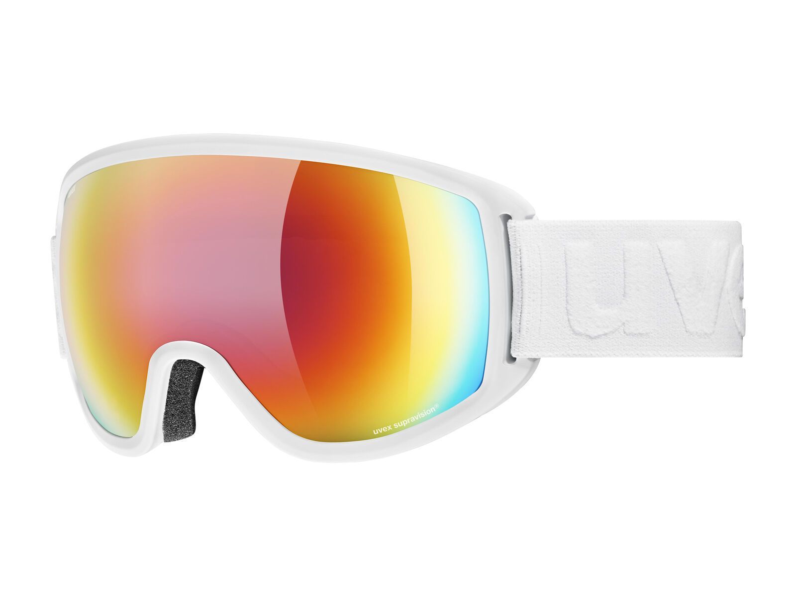 uvex topic FM sphere, white mat/Lens: mirror rainbow - Bild 1