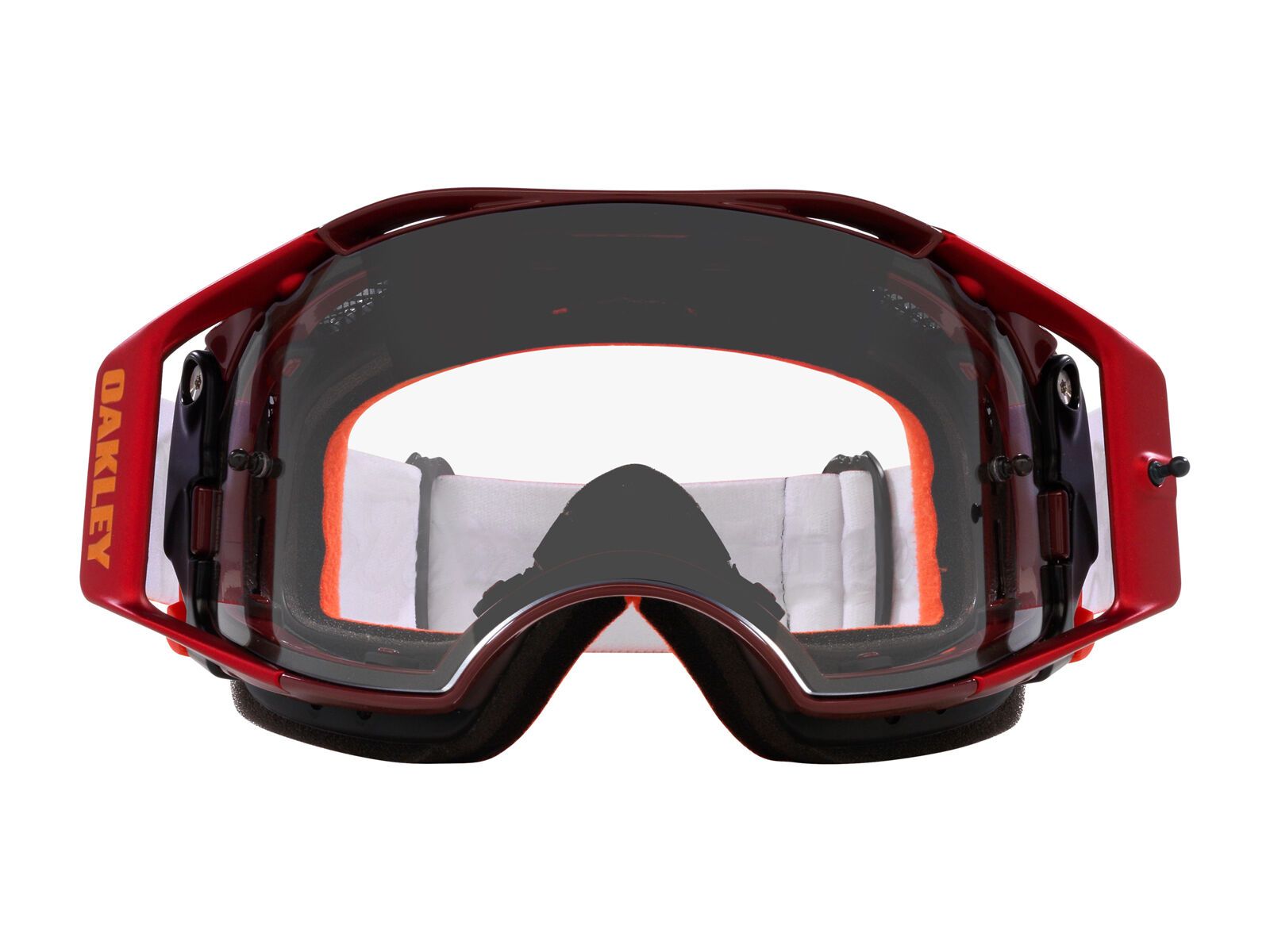 Oakley Airbrake MTB Troy Lee Designs, Clear, red lightning - Bild 3