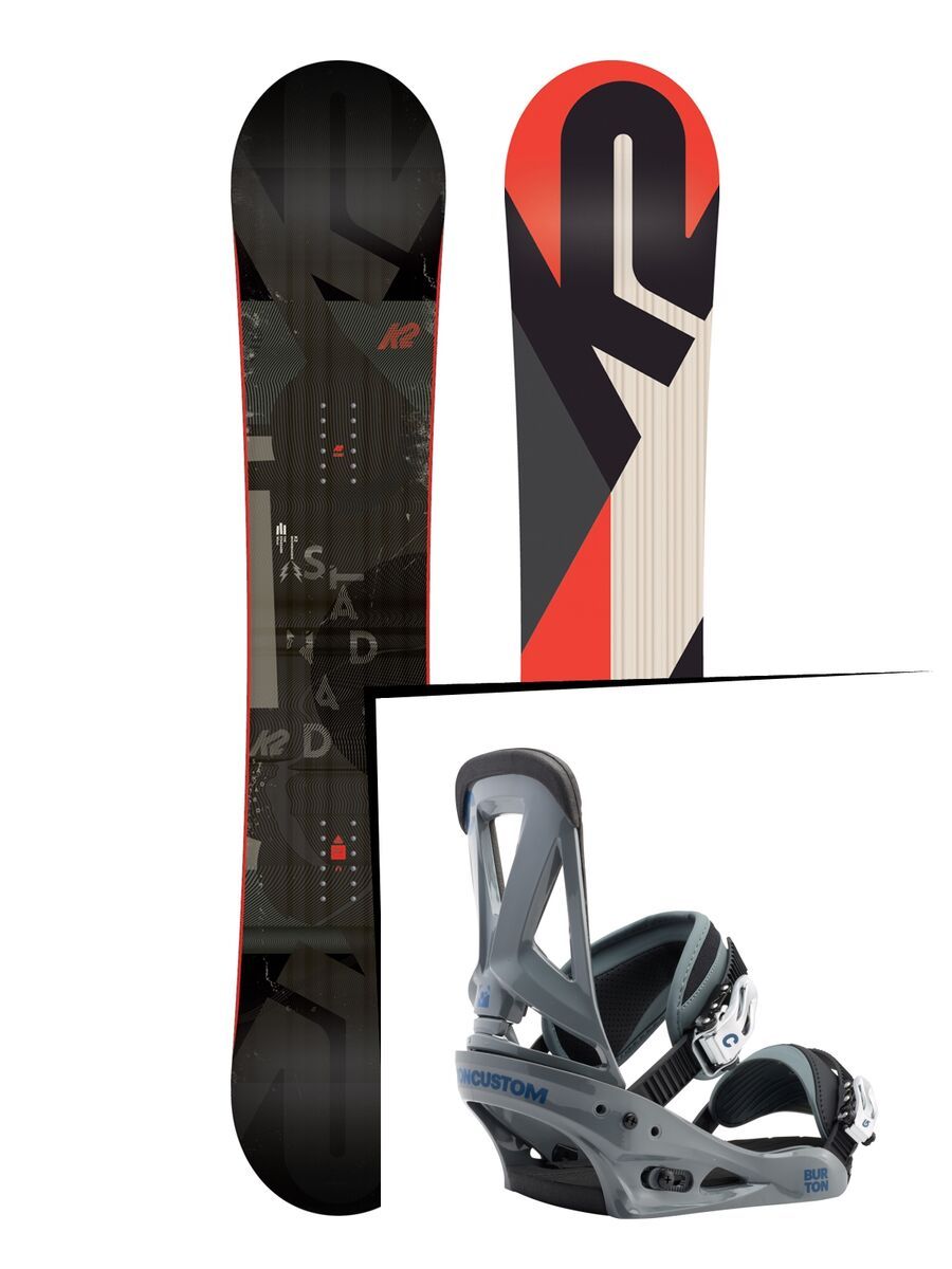 Set: K2 Standard Wide 2018 + Burton Custom grayshark - Bild 1