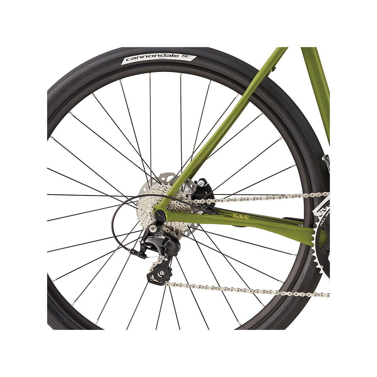 Cannondale Slate 105, army green w/ neon spring, matte - Bild 4