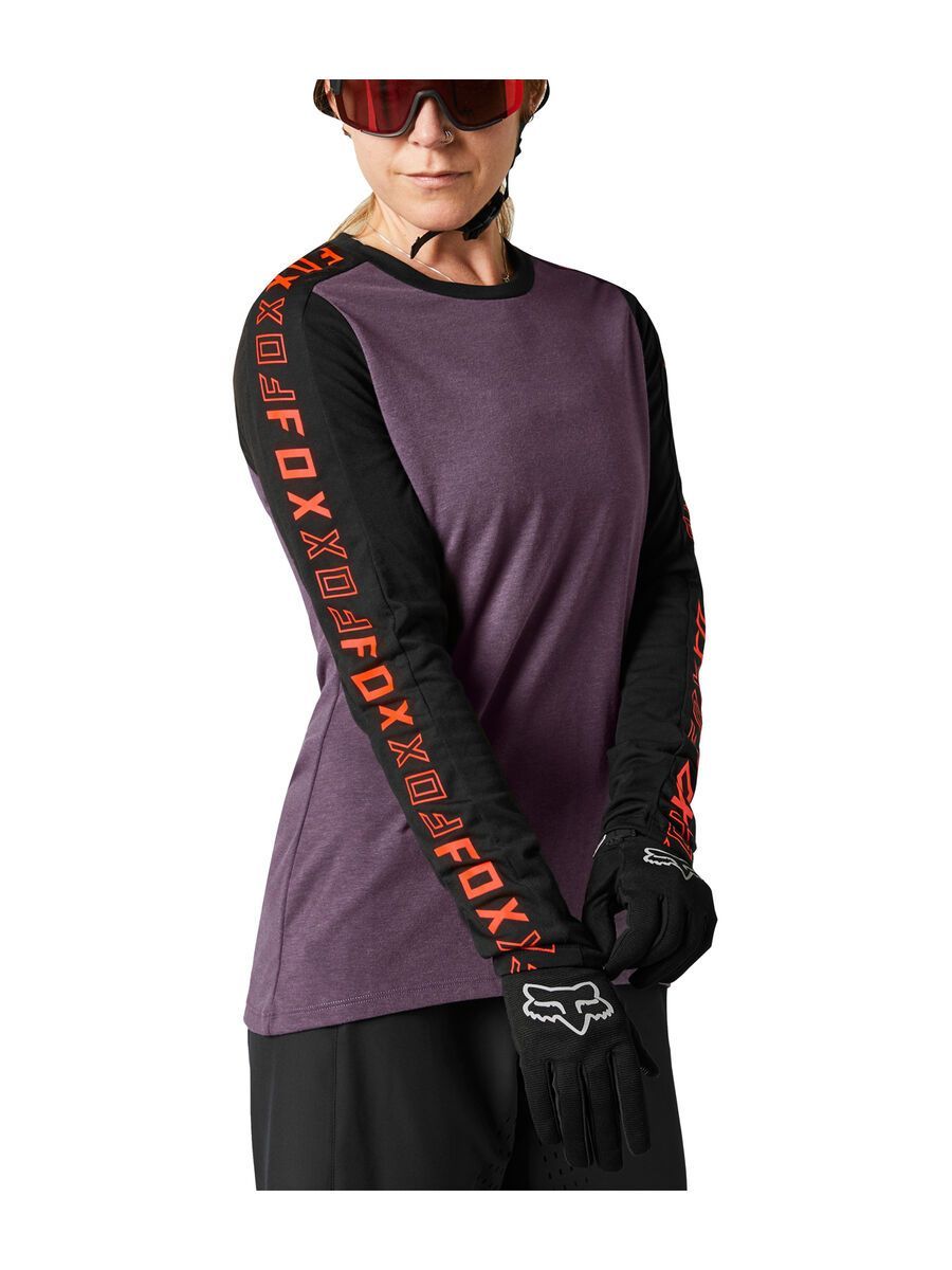 Fox Womens Ranger Drirelease LS Jersey, black/purple - Bild 1