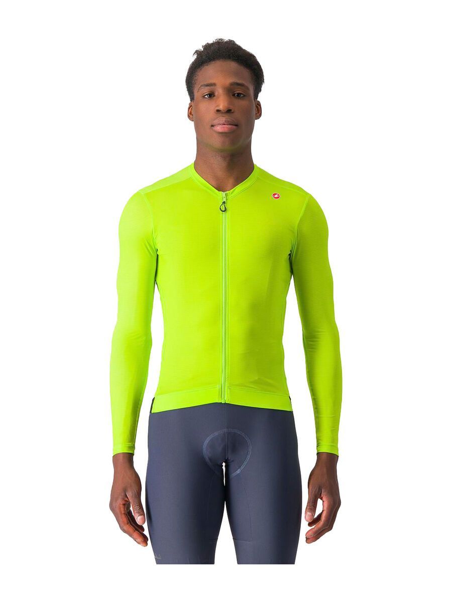 Castelli Espresso LS Jersey, electric lime/deep green - Bild 1