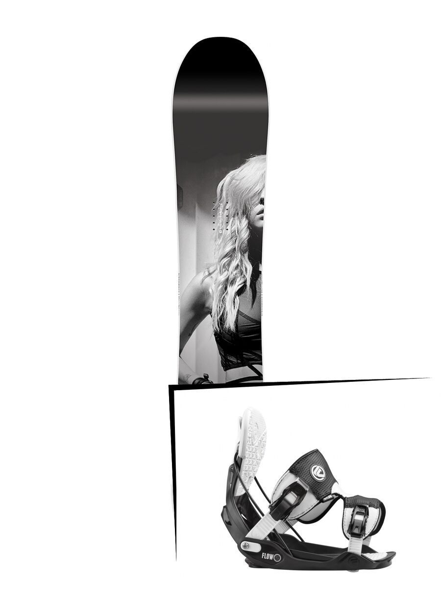 Set: Nitro SMP 2017 + Flow Five 2016, stormtrooper - Snowboardset - Bild 1