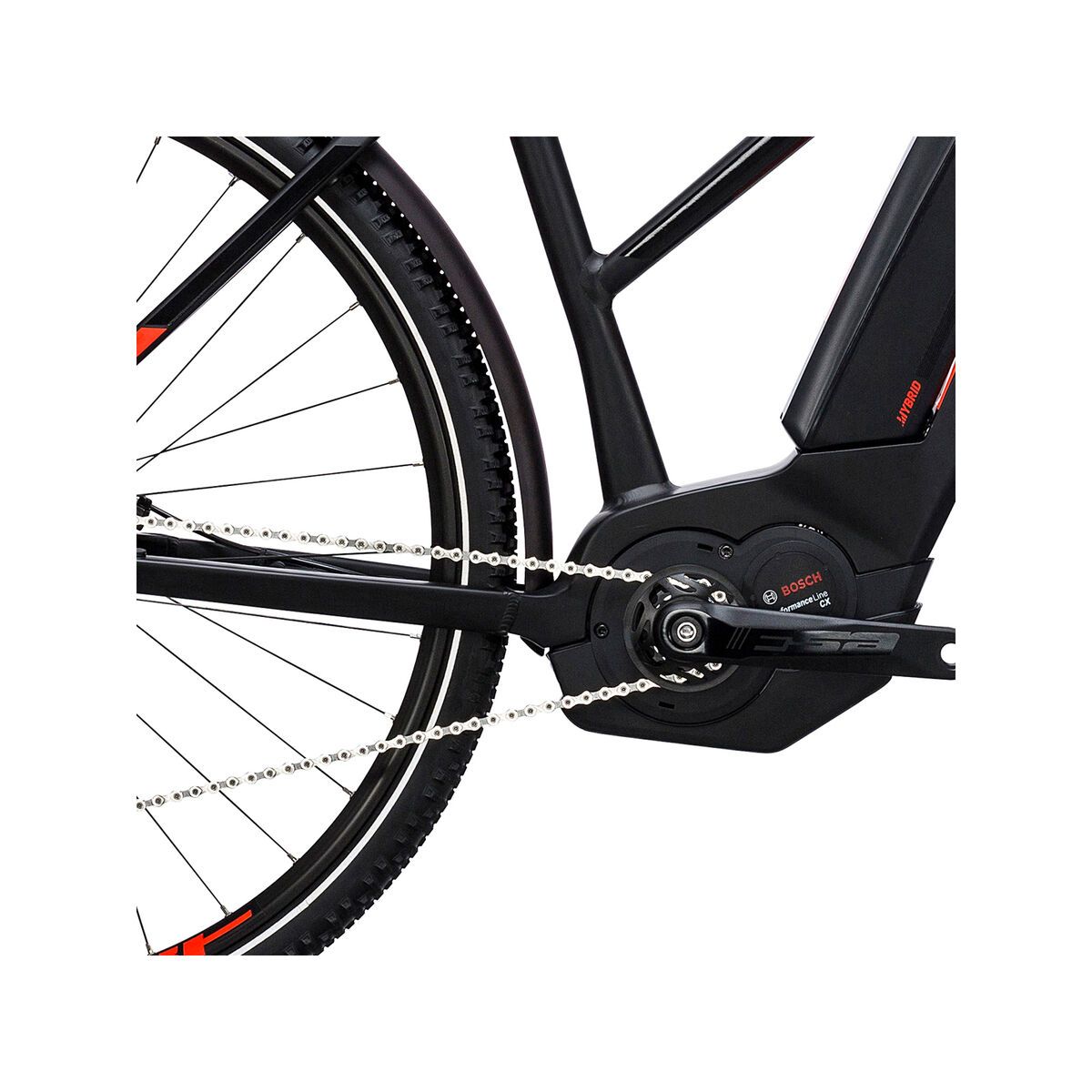 Cube Cross Hybrid SL Allroad 500 Trapeze, black´n´flashred - Bild 3