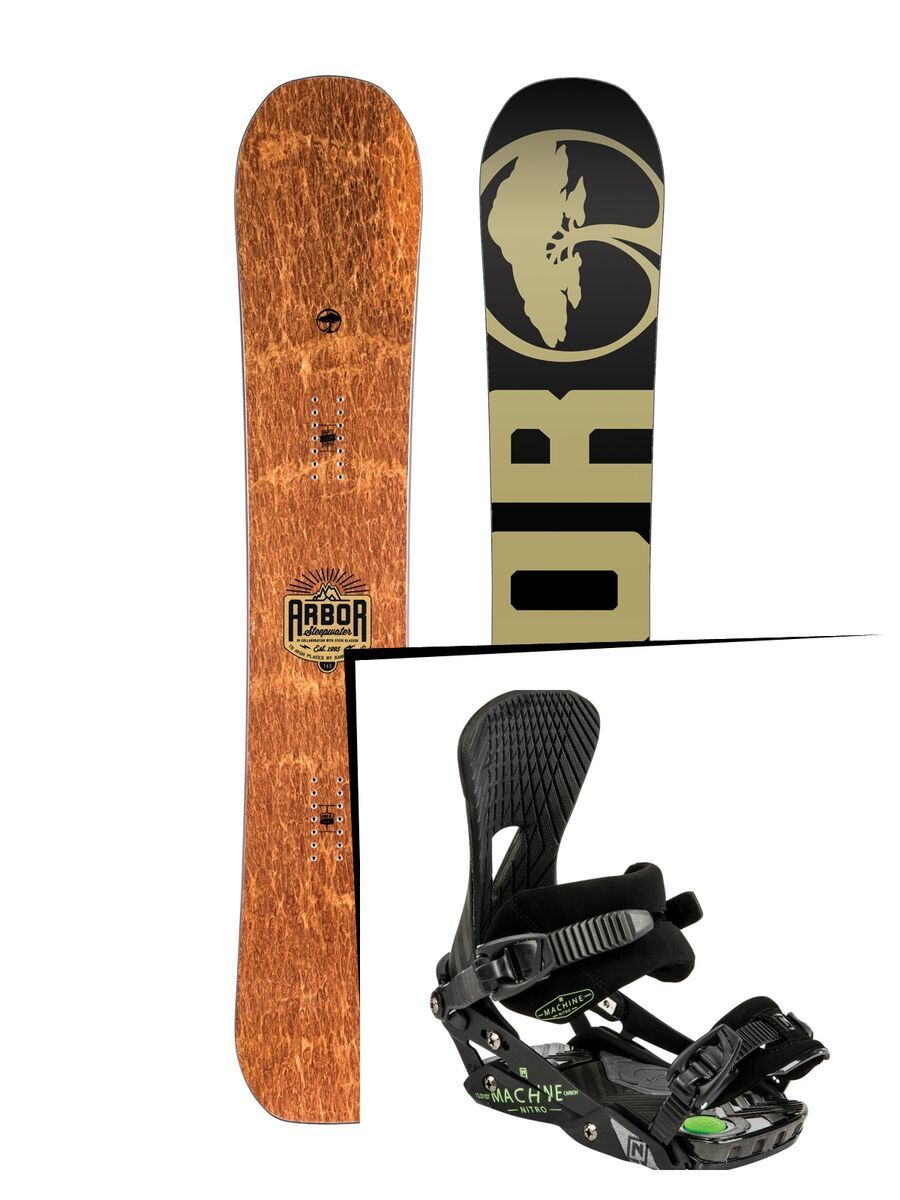 Set: Arbor Steepwater 2017 + Nitro Machine (1168136S) - Bild 1