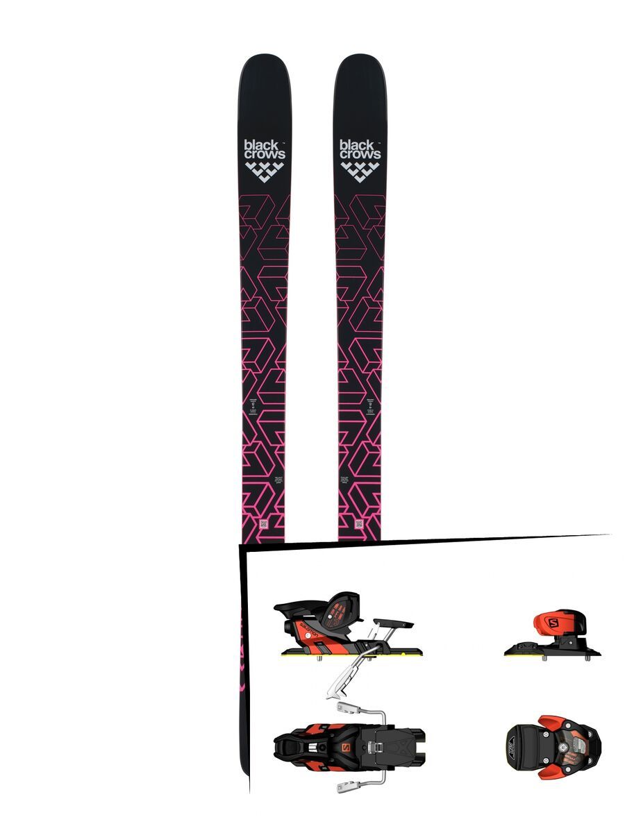 Set: Black Crows Corvus 2018 + Salomon Warden MNC 13 white/black/orange - Bild 1